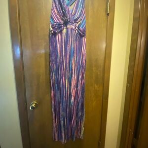 Multicolor Striped Maxi Dress